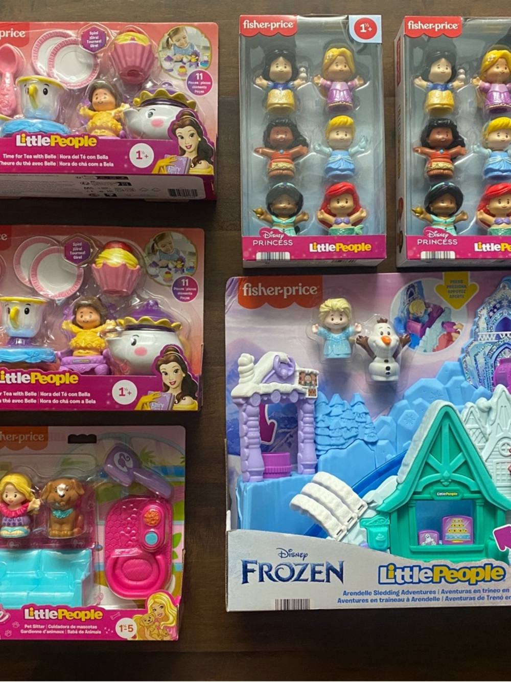 Fisher-Price Little People Toy Sets, Barbie, Disney Princess, Frozen Collection.